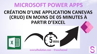 Power Apps  Créer une application CRUD en moins de 05 minutes à partir dun fichier Excel [upl. by Nysila]