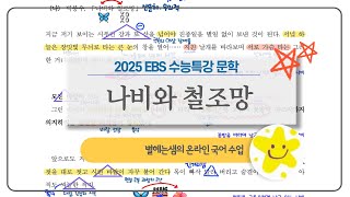 나비와 철조망 해석  박봉우  2025 수능특강  현대시 [upl. by Enilamme]