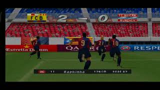 Champions League ISS Pro Evolution 2025 Barcelona vs Bayern PS1PSX [upl. by Riay]