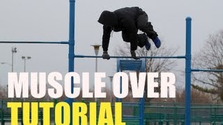 How to do a Muscle Up jumping over the bar  Muscle Over Tutorial [upl. by Uyerta]