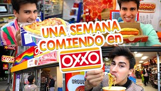 COMIENDO en el OXXO POR UNA SEMANA🌭  LA DIVAZA [upl. by Ahsenauj205]