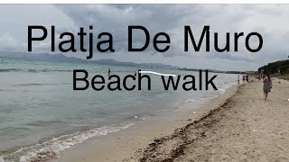 Platja de Muro beach walk Alcudia [upl. by Hawger]