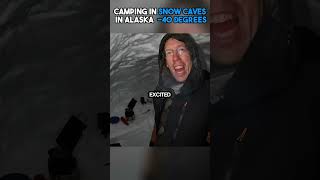 Solo Camping In A Snow Cave Be Like shorts viral [upl. by Humphrey964]