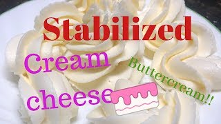 My Stabilized Cream Cheese Buttercream frosting [upl. by Bickart]