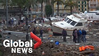 Deadly storms continue to ravage Italy [upl. by Zea]