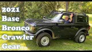 2Door Bronco Base Manual Crawler Gear Highlight Reel [upl. by Ahsyek]