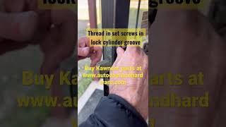 Kawneer Commercial Storefront Door Lock Replacement Tutorial shorts doors lock howto [upl. by Anekam935]