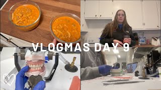 dental school lab work and new recipes  Vlogmas Day 9 [upl. by Cleodal]