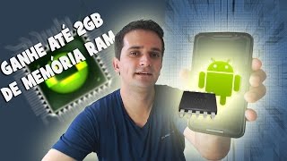 Como GANHAR até 2GB Memoria RAM no seu android 2017 [upl. by Myrwyn]