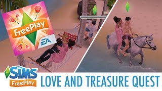 LOVE AND TREASURE QUEST WALKTHROUGH  The Sims FreePlay [upl. by Nnylecoj518]