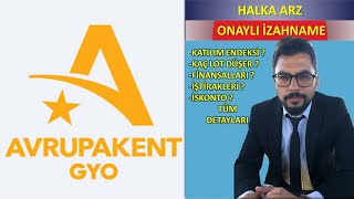 AVRUPAKENT GYO HALKA ARZ TÜM DETAYLAR halkaarz borsahaber borsa hisse [upl. by Margy]