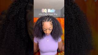 OQHAIR AFRO CURLY VPART WIG vpartwig afro curlyhair oqhair haircare hairstyles naturalhair [upl. by Yesnek]