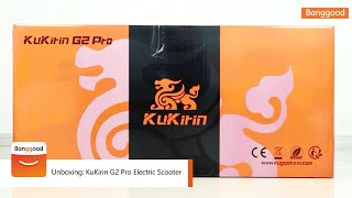 Unboxing KuKirin G2 Pro Electric Scooter  Shop on Banggood [upl. by Rolando]