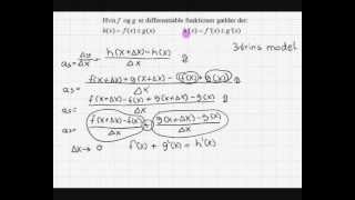 Bevis differentiering af summen af 2 funktioner [upl. by Adin]