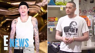 Pete Davidson SHOWS OFF InkFree Arms During Surprise SNL Cameo  E News [upl. by Atiuqehc]