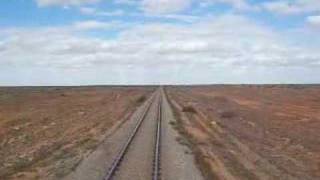 Trains on the Nullarbor Plain Australia [upl. by Analah636]