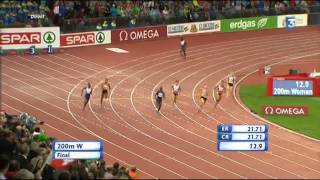 Dafne Schippers wins the Womens 200m European Athletics Championships 2014 [upl. by Dixie]