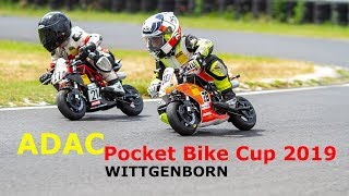 ADAC Pocket Bike Cup 2019  Rennen Wittgenborn Vogelsbergring [upl. by Junji]