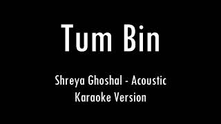 Tum Bin  Shreya Ghoshal  Karaoke With Lyrics  Only Guitar Chords [upl. by Ynetsed]