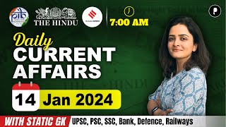 14 January Current Affairs 2024  Daily Current Affairs  Current Affairs Today [upl. by Erfert570]