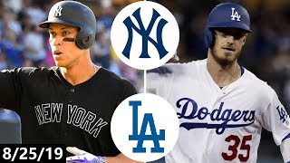 New York Yankees vs Los Angeles Dodgers Highlights  August 25 2019 2019 MLB Season [upl. by Ynnaj]