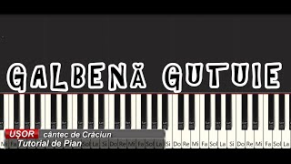 Galbena Gutuie  Tutorial Pian [upl. by Euqirat623]