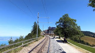 Drivers Eye View  Rigi Mountain Railway Switzerland  Cogwheel Train  Vitznau to Rigi Kulm [upl. by Ardnued]