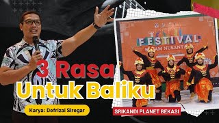 senam kreasi quot3 RASA UNTUK BALIKUquot  cipt defrizalsiregar   festival senam nusantara [upl. by Magnum]