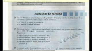 FÍSICA 1° ANO ENSINO MÉDIO EXERCÍCIO 26 CAPÍTULO 1 CINEMÁTICA ESCALAR PÁGINA 12 [upl. by Hazen253]