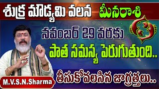 shukra moudyami effects on meena rasi  శుక్ర మౌడ్యమి వలన మీన రాశి  meena rasi phalithalu [upl. by Aryad402]