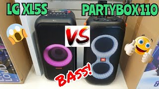 LG XBOOM XL5S vs JBL Partybox 110  Bass Sound Test😱🔥❤💥 [upl. by Ecnerwal]