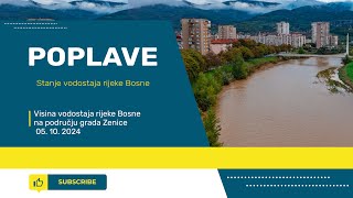 Vodostaj rijeke Bosne u gradu Zenici [upl. by Press]