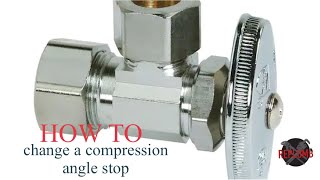 how to change a compression angle stop [upl. by Idel]