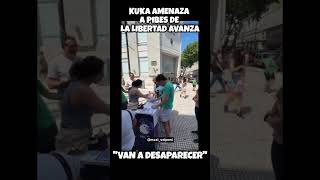 KUKA AMENAZA CON DESPAREC3R A PIBES DE LLA javiermilei vllc uba kukas [upl. by Ahsiled]