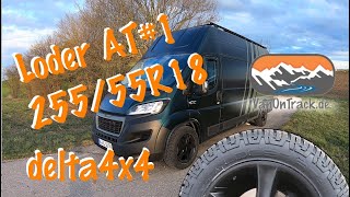 Reifen Loder AT1 auf Sins Felgen von Delta4x4  25555R18 für den DIY Campervan 🚐 [upl. by Malva275]