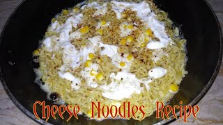 Cheesy Noodle Recipe  Easy amp Delicious Cheesy Noodles Recipe  Egg Knorr Chatt Patta Recipe [upl. by Nnyluqcaj]