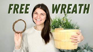 How to make a wreath FOR FREE or nearly free And not waste your leftover florals [upl. by Eaton490]