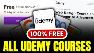 How to Get Paid Udemy Courses for FREE with Certificates in 2024  FREE Courses [upl. by Theresita]