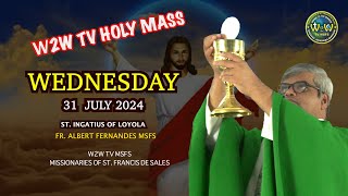 WEDNESDAY HOLY MASS ST IGNATIUS OF LOYOLA 31 JULY 2024 17TH WEEK II by Fr Albert MSFS holymass [upl. by Oirromed]