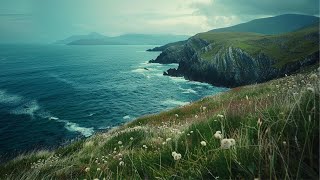 Traditional Celtic Irish Music  Beautiful Ireland Scenery Nature Travel Video [upl. by Anyad407]