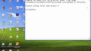 Troubleshoot of \windows\system32\config\system corrupted or missing [upl. by Ekim]