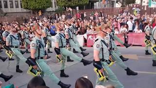 La Legión desfilando y cantando el quot Novio de la Muertequot junto al Cristo de la Buena Muerte Málaga [upl. by Lolande]