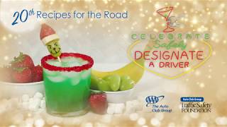 Green Grinch Holiday Punch and Grinch Kabob Recipe Video [upl. by Ynnob]