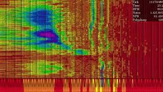 Black MIDI gedagedigedagedo wav2mid test  444 million notes [upl. by Ytirev]