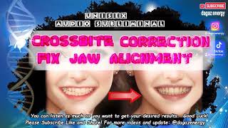 affirmations fix crossbite subliminal Facial Asymmetry Correction symmetrical jaw [upl. by Jemmy]