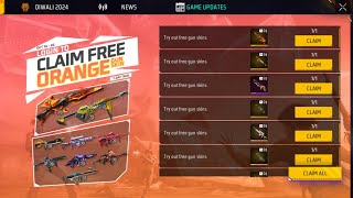 PERMANENT TRICK 🔥😍 CLAIM FREE ORANGE GUNSKIN POKER MP40  NEW FREE LEGENDARY GUNSKIN [upl. by Whitaker49]