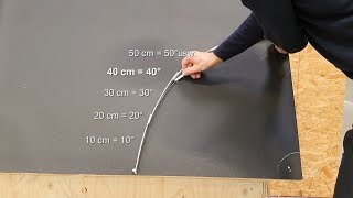 Gebindesteigung Dachneigung über den Radius von 573 cm [upl. by Golliner]