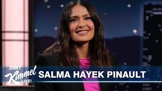 Salma Hayek Pinault on Crazy Lap Dance from Channing Tatum Bad Stage Fright amp Hiding from Paparazzi [upl. by Elvira878]