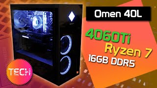 Omen 40L Gaming Desktop Review R7 7700 4060 TI 16GB – An Outstanding Take on 40 Series PCs [upl. by Linkoski]