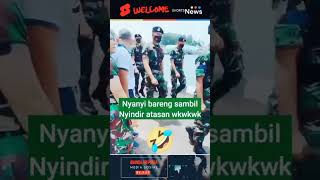 Ketika anggota TNI nyanyi sambil nyindir atasan army tni komando bravotni facts bravo funny [upl. by Naitsirhk]